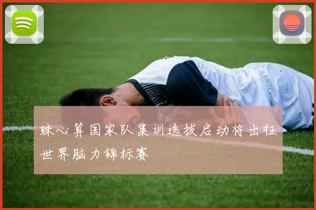 珠心算国家队集训选拔启动将出征世界脑力锦标赛