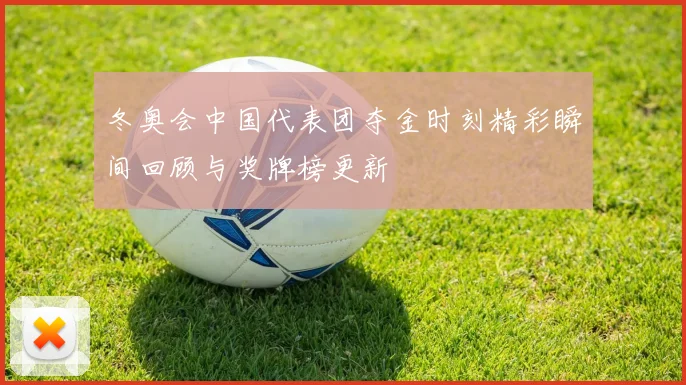 冬奥会中国代表团夺金时刻精彩瞬间回顾与奖牌榜更新