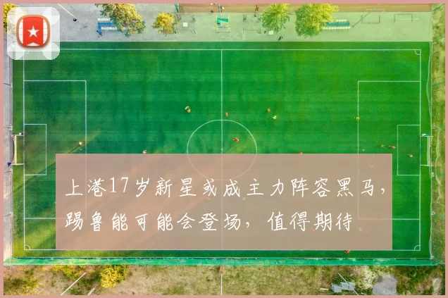 上港17岁新星或成主力阵容黑马，踢鲁能可能会登场，值得期待